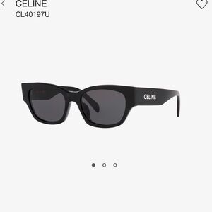 Celine CL40197U Sunglasses Black with White leather Celine crossbody pouch